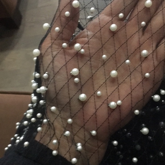 Hot & Delicious Sheer Mesh Pearl Pants - Perfect for Any Event! - Picture 6 of 11